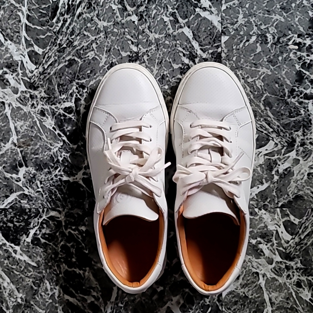 Greats Brooklyn white leather shoes